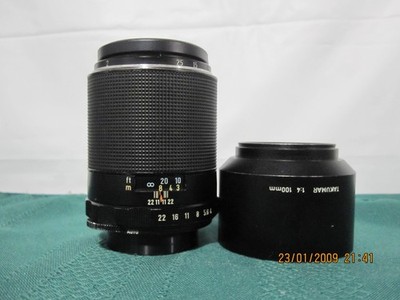 Pentax - Super Multi Coated MACRO TAKUMAR 100mm f/4 M42 w/ CAPS AND HOOD