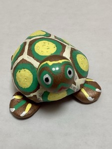 Handmade Hand painted Turtle Figurine, New