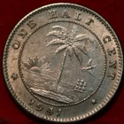 1941 Liberia Half Cent — photo from another recent sale