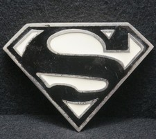 XB19110 NICE VINTAGE 1970s  SUPERMAN SYMBOL  SUPERHERO CHARACTER BELT BUCKLE
