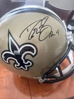 DREW BREES SIGNED RIDDELL SAINTS FULL SIZE DELUXE HELMET REPLICA Beckett