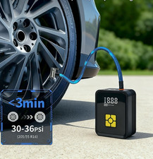 150PSI Air Compressor Tire Inflator Fits Car Moto Bike Tires Air Pump Cordless