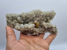 Minerali◇Aragonite Fluorescente Provenienza Miniera Giumentaro Sicilia Cm 16x9