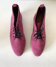 Vintage Outdoorables By Daniel Green Pink Leather Ankle Boots USA W s Size 5-5.5