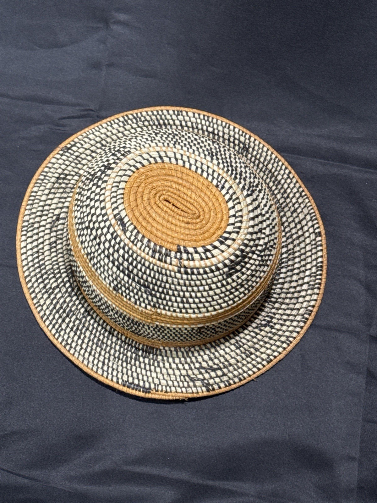 Handwoven Artisan Straw Hat-Dense Weave/ Natural Plant Fiber