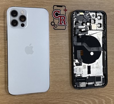 iPhone 12 Pro Silver White Back Housing Replacement Original OEM Grade B