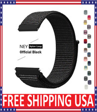 20mm 22mm Woven Nylon Sport Loop Watch Band Strap W/ Quick Release Spring Pins