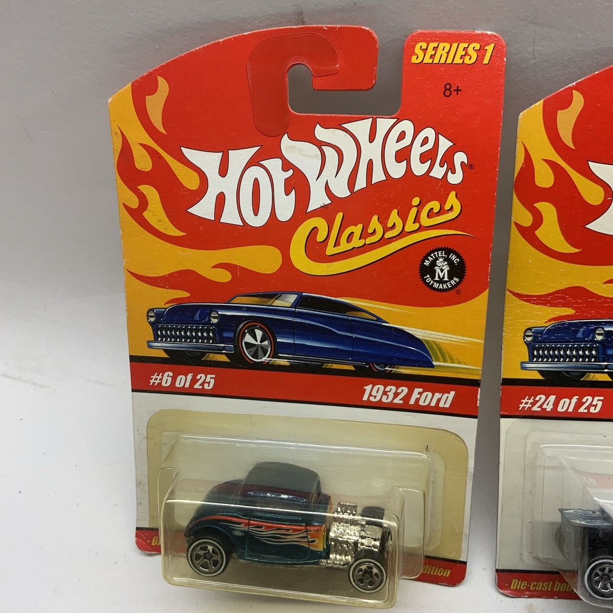 Hot Wheels Classics Series 1 LOT Blue 32 Ford And Purple T-Bucket