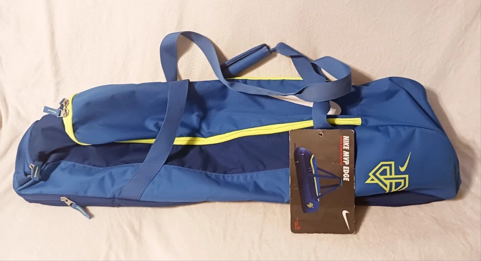 Bolsa de taco nova com etiquetas Nike MVP Edge equipamento de beisebol softbol azul verde neon - Imagem 2 de 4