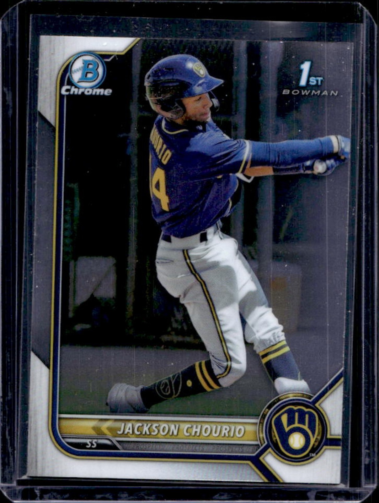 2022 Bowman Jackson Chourio Chrome 1st Prospect #BCP-79 Brewers