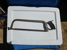 Vintage Hacksaw Cast Iron Handle Metal Working Tool 