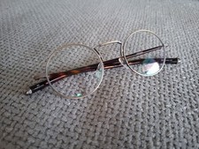 MATSUDA Titanium Round Eyeglasses Frames M3119 Antique Gold Tort 46-23