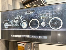 Peter Maier 100th Anniversary Harley-Davidson 28" X 60" Poster Framed Promo