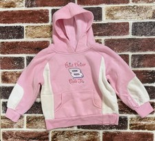 Y2K Vintage NASCAR 8 Dale Earnhardt Jr Pink Hoodie Girls 4t