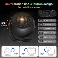 Upgrade Galaxy Projector Pro, Lomoo 13 in 1 HD Planetarium Star the Milky Way Pr