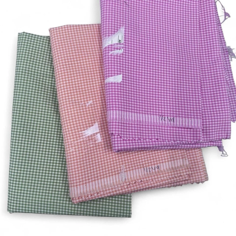 9 Pc Cotton Fabric Bundle Lot Sewing Colorful Pastel Rainbow DIY Craft - Image 4 of 4