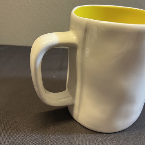 Rae Dunn “Summer “ Collection White Stoneware Mug With Yellow Interior - Unused - Picture 12 of 13
