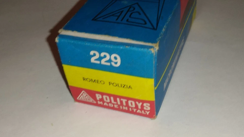 Politoys alfa romeo romeo polizia 1/41 - plastica APS - # 229 - Immagine 4 di 4