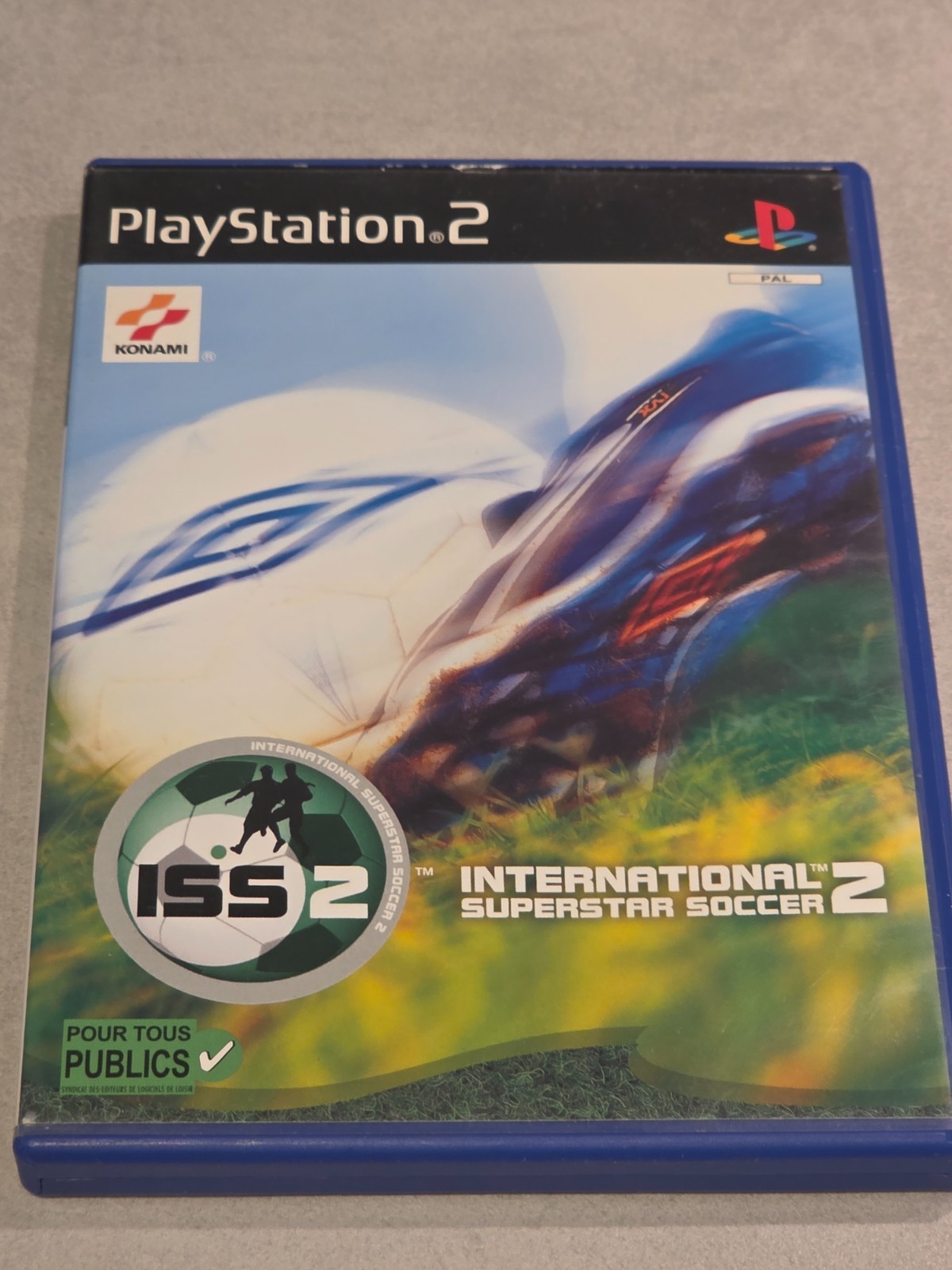 ISS INTERNATIONAL SUPERSTAR SOCCER 2 SONY PS2 PLAYSTATION 2 SN