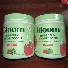 Bloom Greens  Superfoods Berry Powder, 48 servings/9.26 oz, Exp: 04/2026 2pk 