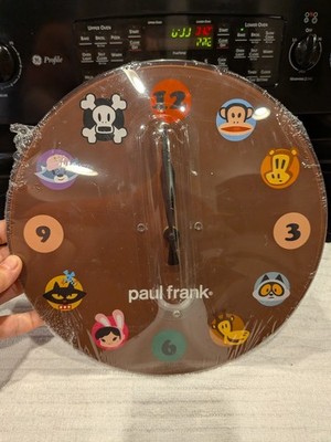 Paul Frank Vintage Wall Clock New NIP Julius The Monkey and Others Rare Find