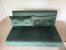 Laura James Una 2 Seater Double Sofa Bed – Green Velvet