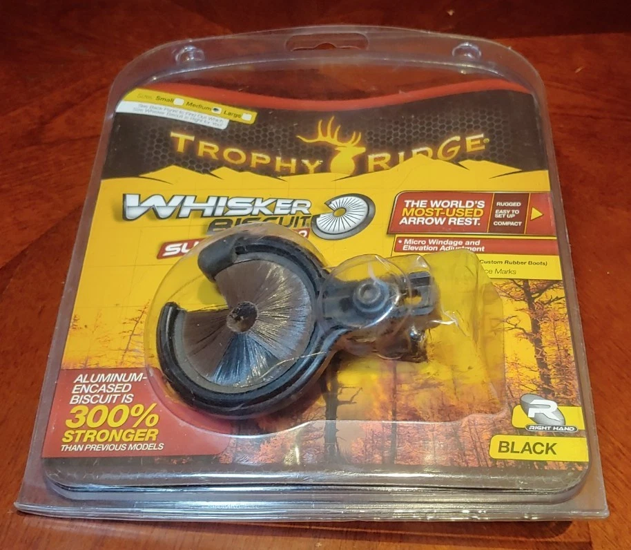 Trophy Ridge Sure Shot Pro Whisker Biscuit Rest Right Hand Medium Black  - Image 2 of 3