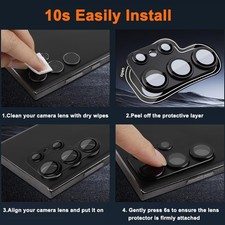 MAXSHIELD For Samsung Galaxy S24 S26 S25 Plus Ultra Metal Camera Lens Protector — image 8