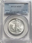 1941 50C PCGS MS65 - Walking Liberty Half Dollar