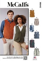 Schnittmuster Unisex Weste Zum KnöPfen Mccalls Mc8442 XS-XL 30-48 (De 40-58) Her