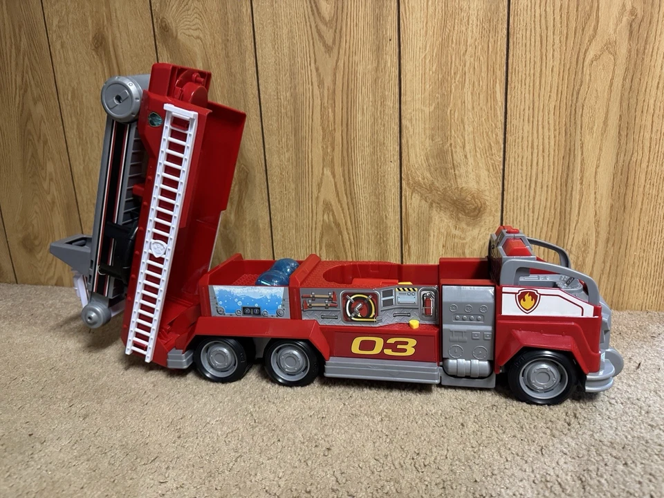 Canw Patrol Película Marshall’s Transforming City Camión de Bomberos Motor Sonidos y Luces Foto 3 de 4