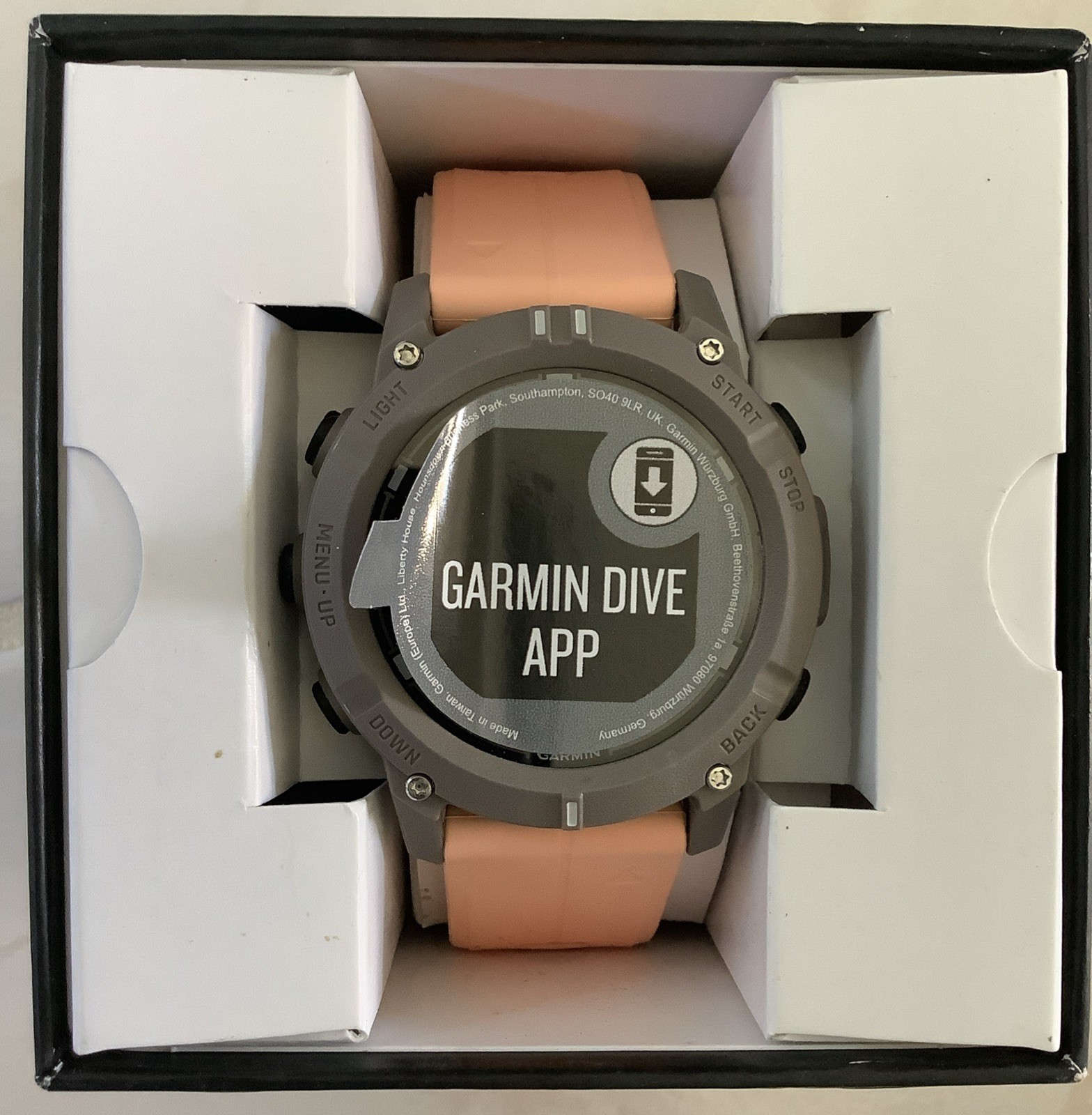 Garmin Descent G2 AMOLED Dive Watch – Paloma Shell Pink GPS Smartwatch-image