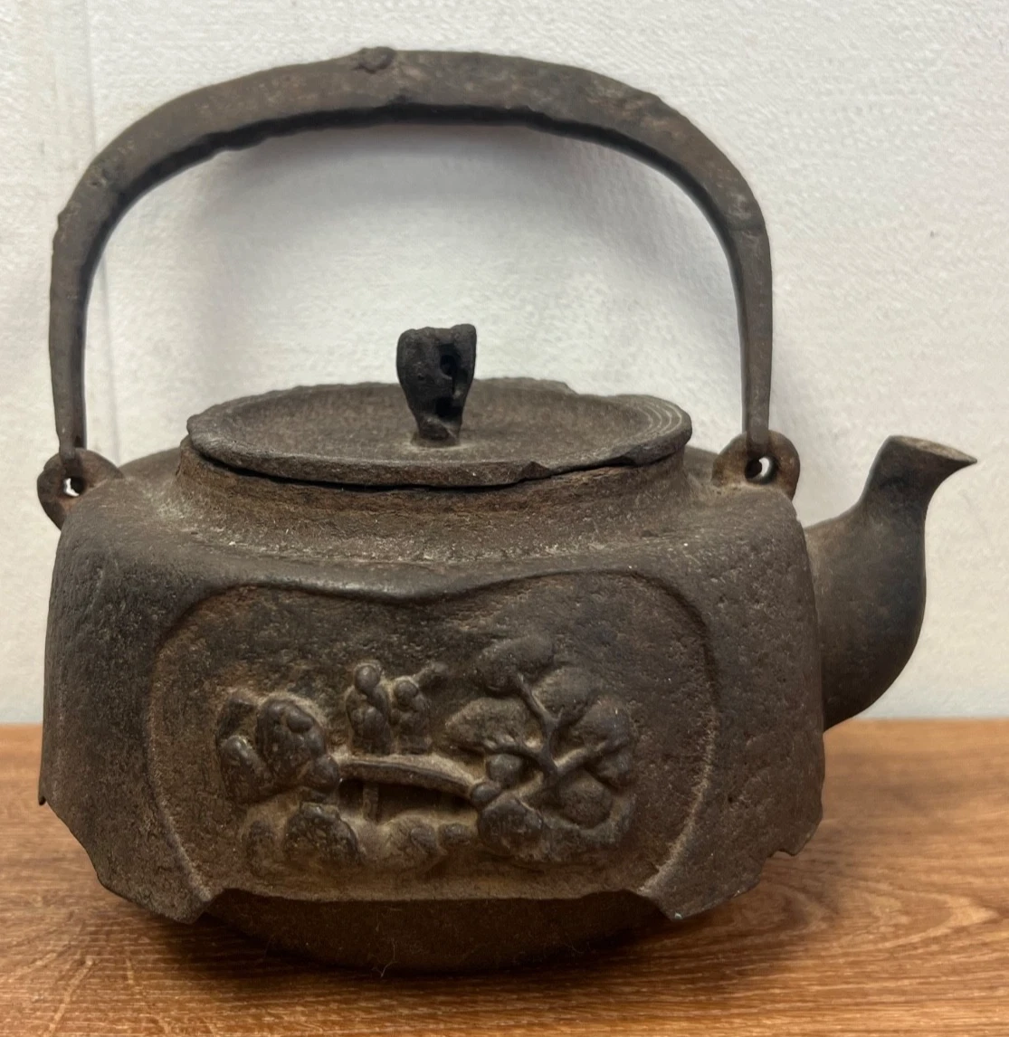 复古原始铁古董日本茶壶| eBay
