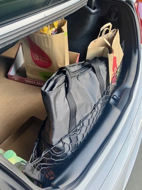 Red de carga organizadora de malla estilo sobre maletero trasero para Chrysler 300 2011-2023 Foto 2 de 4