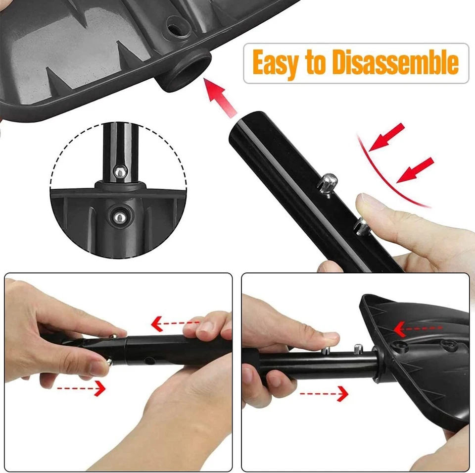 NEW - Compact Snow Shovel for Car, Emergency, Play, Lightweight & Portable - Image 4 of 4