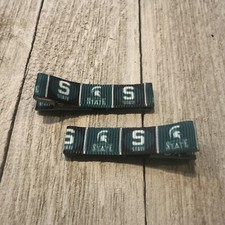 Set of Two Michigan State Hair Clips Michigan State Clips Spartans