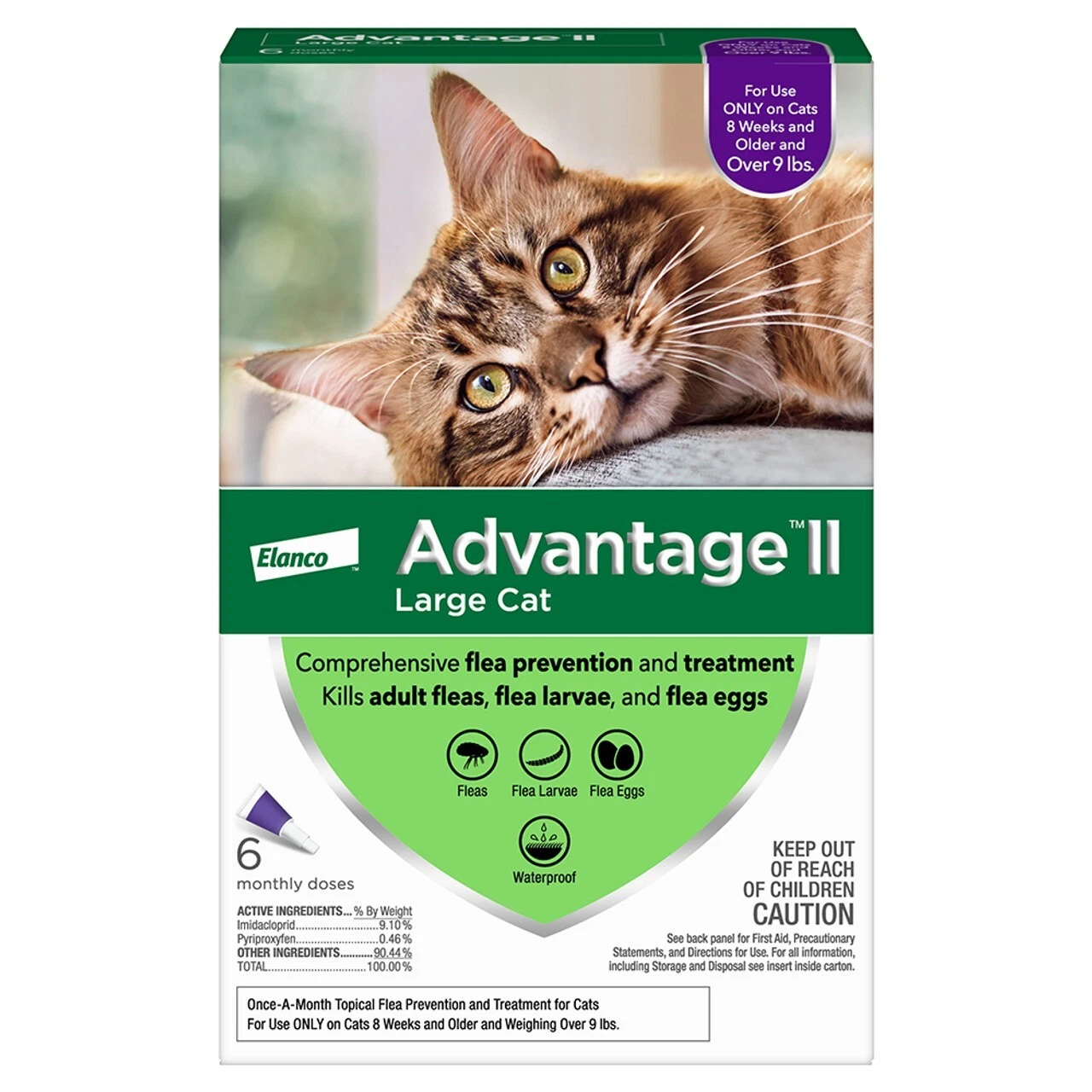 Advantage II for Large Cats Flea Treatment