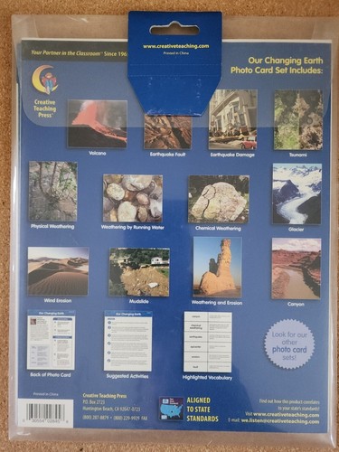 Science Photo Cards Our Changing Earth Creative Teaching Press Grades 3-5 - Foto 2 di 5