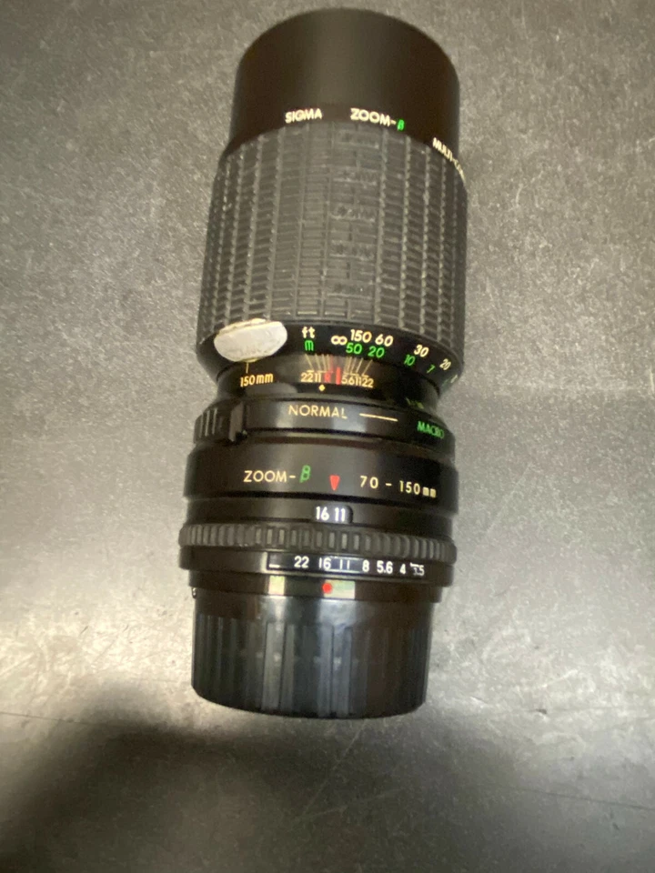 Lente zoom Sigma 70-150 mm para Pentax-K! ¡Hecho en Japón! COMO ESTÁ - ¡apertura pegajosa! Foto 3 de 4