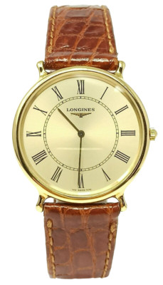 Orologio Longines Le Grand Classe vergoldet Ultra Flat Uhr Herrenuhr L140