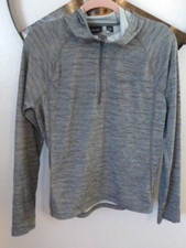 Marmot 1/4 Zip Hooded Shirt Hoodie Men's Size Small Gray Lightweight Running