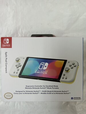 (NEW) Hori Nintendo Switch Split Pad Compact Controller 'Gray/Yellow'