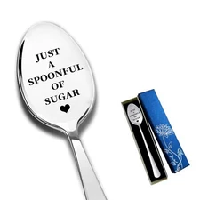 Just a Spoonful of Sugar Spoon Stainless Steel Spoon Mary Poppins Gifts Funny...