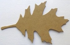 4 OAK LEAF Tattered Leaves Style 2 - Bare Chipboard Die Cuts
