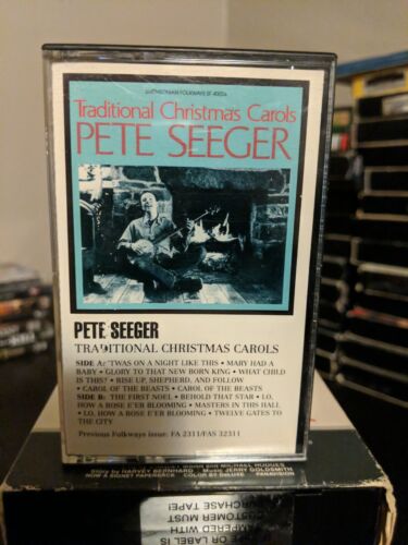 Pete Seeger - Traditional Christmas Carols Cassette Album Rare *BUY 2 GET 1 FREE - 第 1/2 張圖片