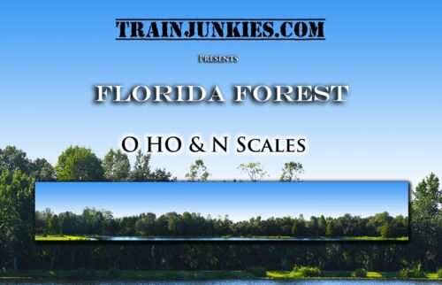 TrainJunkies Florida Forest Model Railroad Backdrop - Picture 1 of 6
