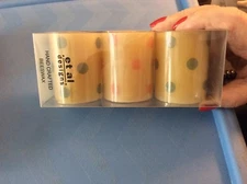 NEW- et  al Designs Mini Pillar Beeswax Candle 3 Pack