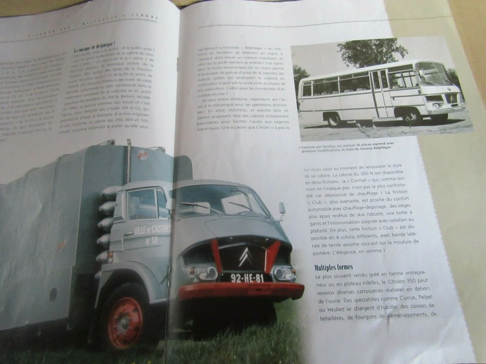 611O Altaya 132 Libretto 8 Pagine Per Citroën 350 Belphegor Camion Antico - Immagine 4 di 4