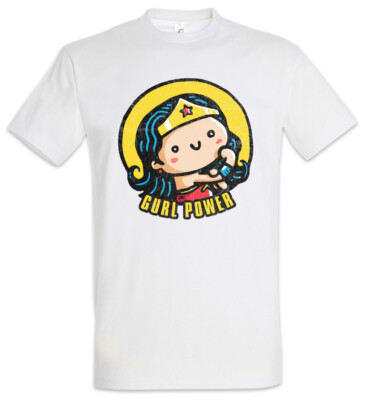 Gurl Power II Herren T-Shirt Girls Wonder Fun Comic Look Girl Woman Hero