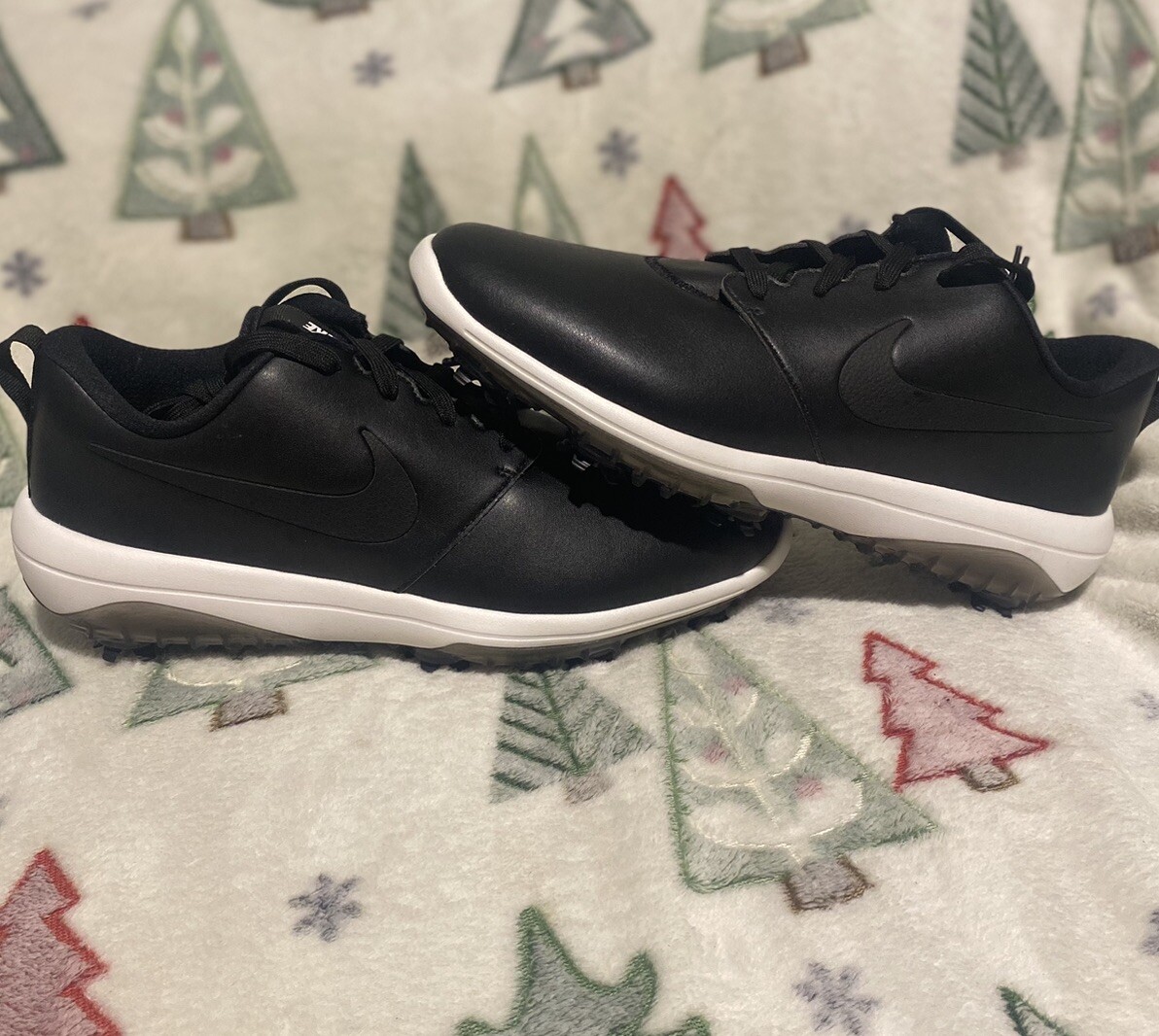 Nike Roshe G Tour Golf Shoes White Black Swoosh AR5579-001 Men's